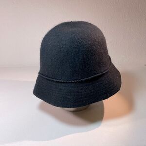 Banana Republic Navy Wool blend bowler hat